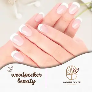 Woodpeckerbeauty Nail Gel Sticker -  UV Lamp required .Eye-Cat & Pattern Nails Waterproof, Sparkle and Shine, 2-Week Long Lasting jelly nail