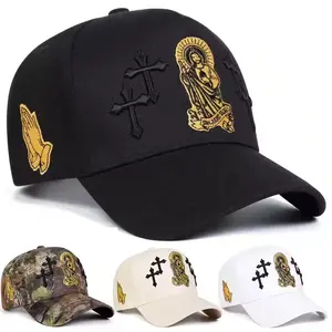 AG Alterados Gorra De San Judas AG Alterados Black Hat with Unique Design Embroidery