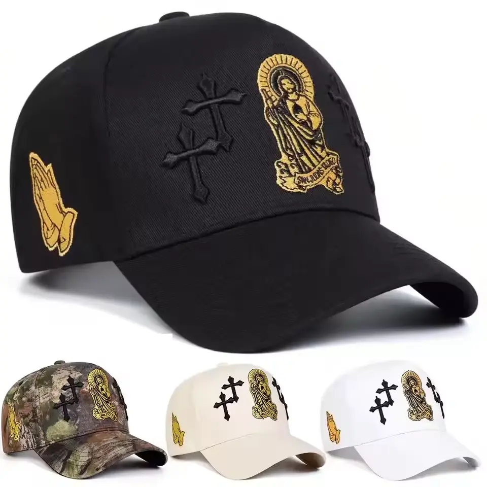 AG Alterados Gorra De San Judas AG Alterados Black Hat with Unique Design Embroidery