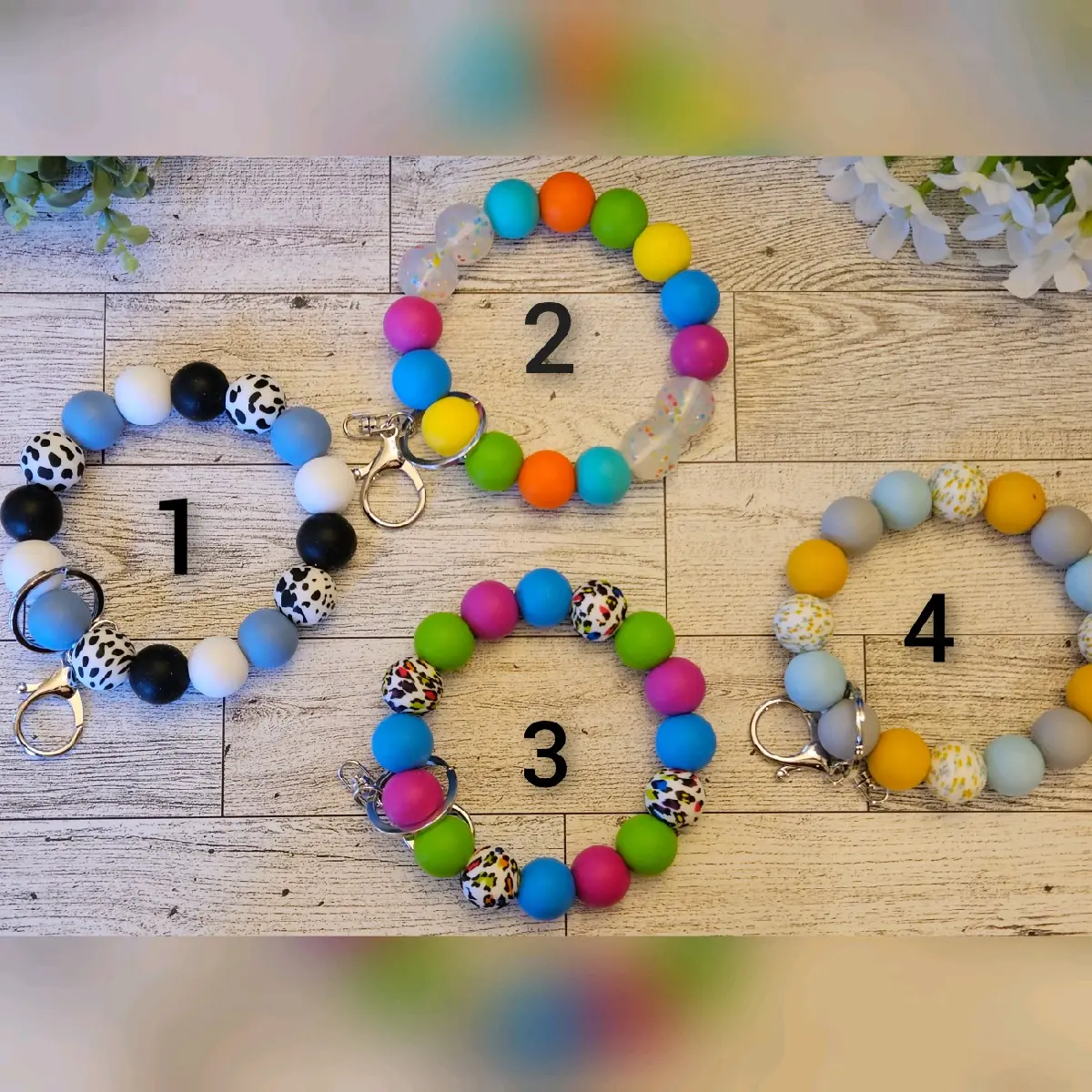 Silicone Beaded Wristlets