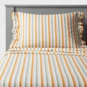 Full Striped Cotton Kids' Sheet Set - Pillowfort