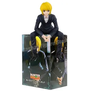 13cm Anime Hunter×Hunter Kurapika Action Figure Noodle Stopper Car Ornaments Chrollo Illumi Figurine Toys PVC Collection Model