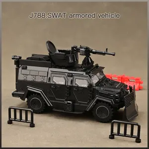 Military Toy Model Car Armored Vehicle with Disperser Compatible Mainstream Mini Doll Building Blocks Set Suitable for Boys Aged 6-12 Compatibility Versatile Play Options Creativity Building Block Sets