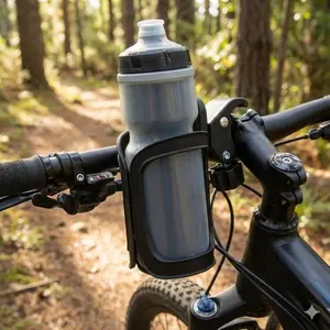 Universal Bike Water Bottle Holder Cup Mount, Stroller Handlebar Clip-On clip, portable Anti-Slip Design Quick Release Outdoor Cycling Accessory, Secure Fit for car Home Travel Sports Gear