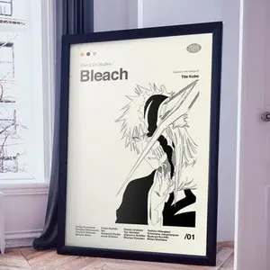 Bleach Poster, Bleach Print,  Anime Poster, Anime Manga Art Print, Minimalist Poster 7 Decor Wall