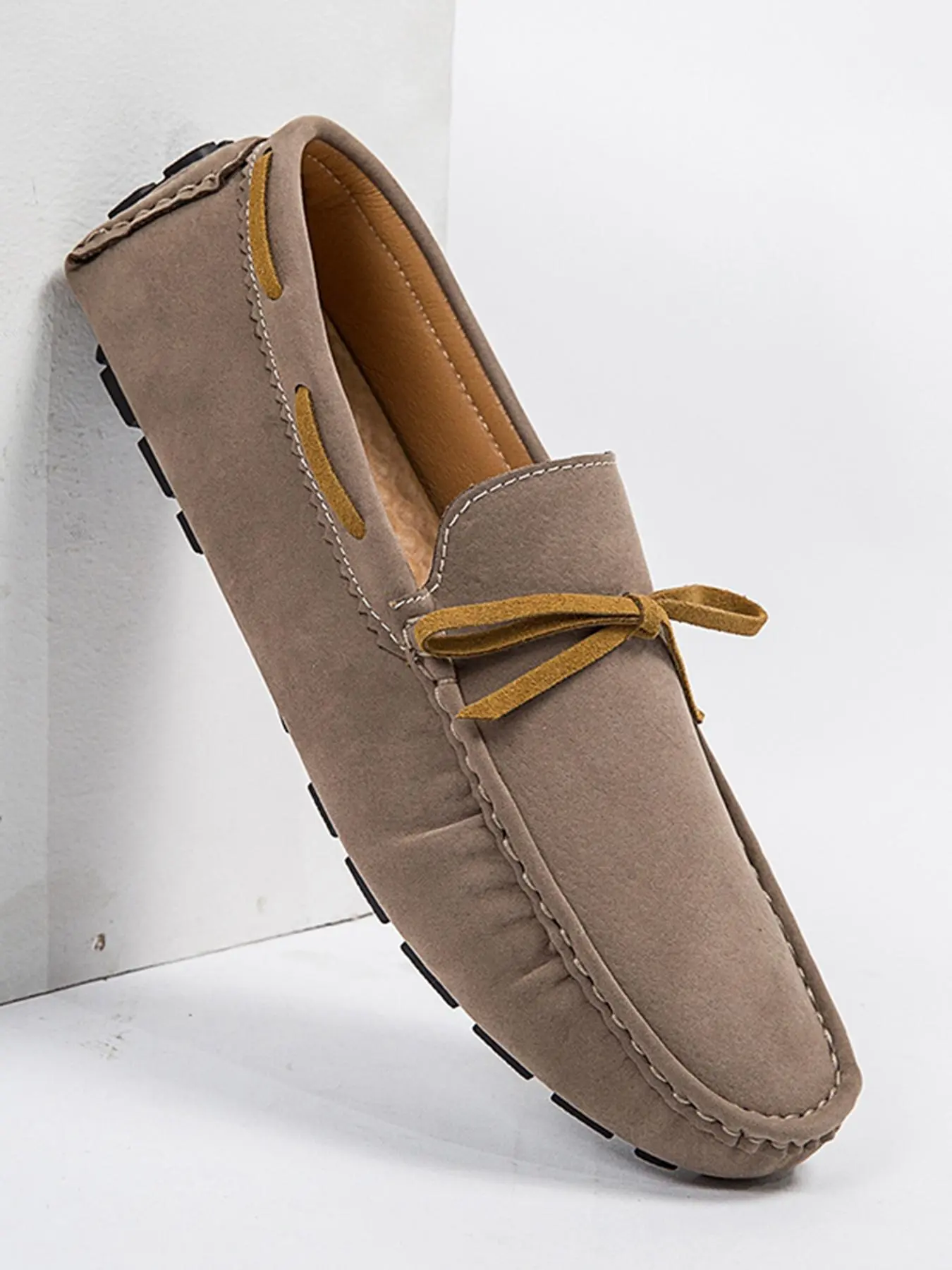 Men's Casual Plain Color Slip-on Loafer Shoes, Business Style Soft Sole Flat Shoes, Fashionable Shoes for Daily Wear, Boy, Footwear, Slip On Loafers