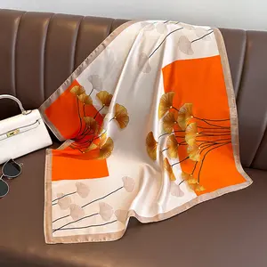 Fine Flicker|70cm silk scarf, professional small square scarf, high-end sense neckerchief, versatile for spring and summer,A thoughtful, elegant gift for colleagues, friends, or loved ones on birthdays, anniversaries, or holidays|gift box|gift bag