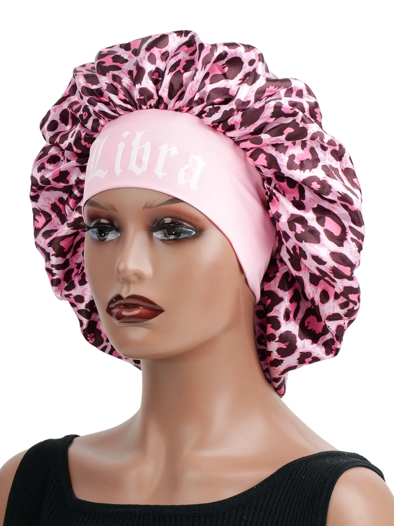 Soft Comfortable Sleep Cap with Zodiac Print, Wide Elastic Design, Waterproof, Foldable Hair Care Cap for Daily Use and Shower, Hair Wraps, Elastic Hair Bonnet, Sleeping Bonnet