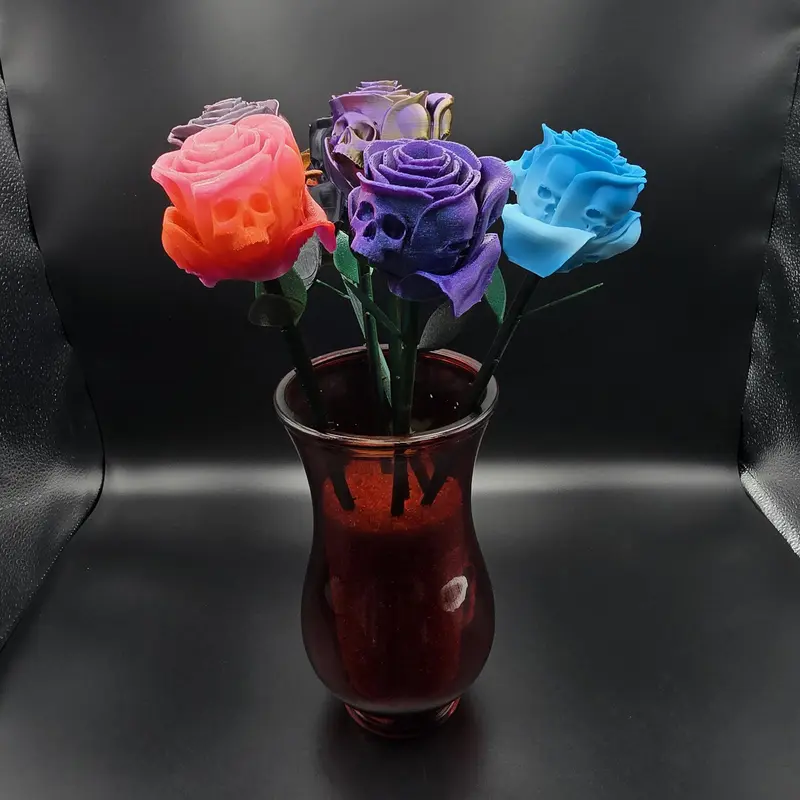 The Skull Rose 3D Print