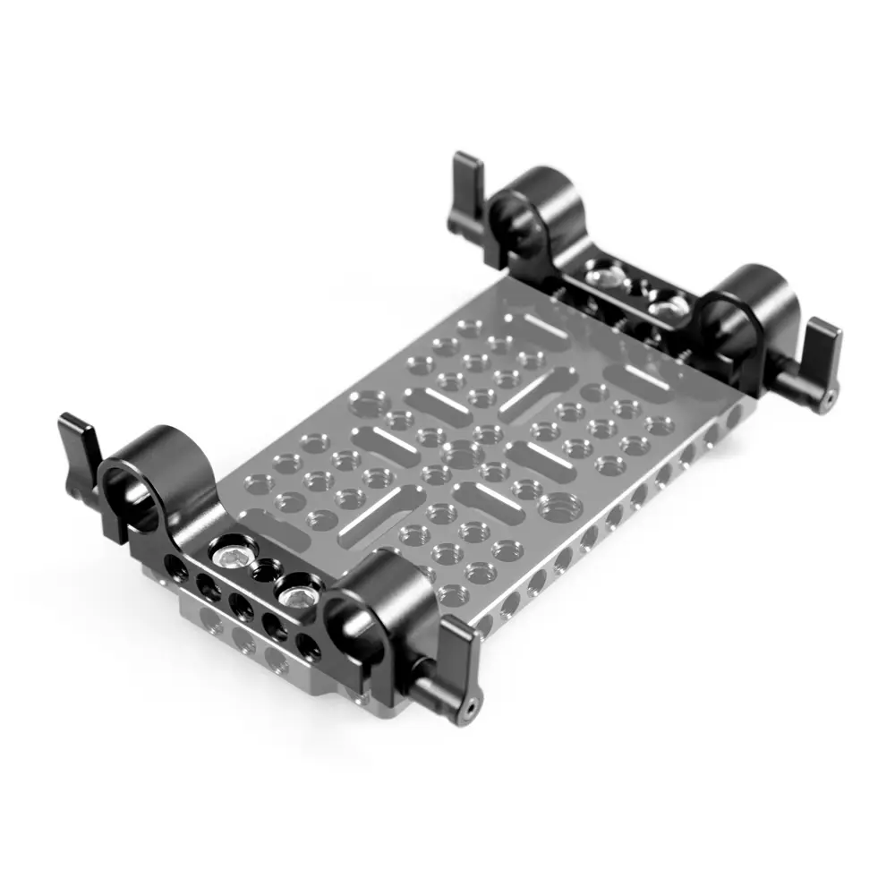 SmallRig Super Lightweight 15mm Railblock, 15mm Rod Clamp with 1/4"-20 Thread for Sony for Canon and Other 15mm DSLR Camera Rig Shoulder Support Rail System, Pack of 2 - 2061