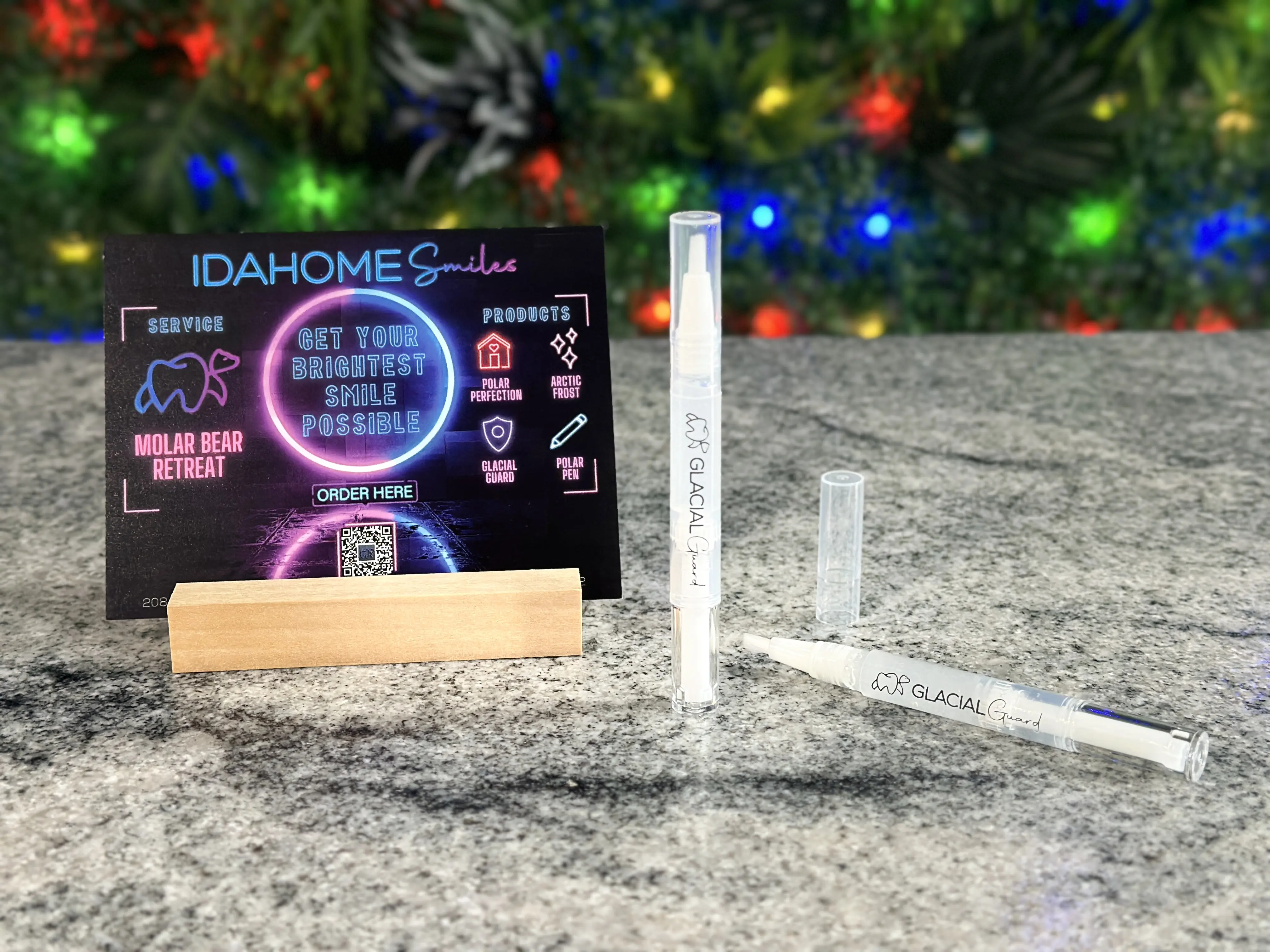 Idahome Smiles Glacial Guard At-Home Oral Enamel Remineralizing Gel Professional Effects Enamel Remineralizer Applicator Peppermint Radiant