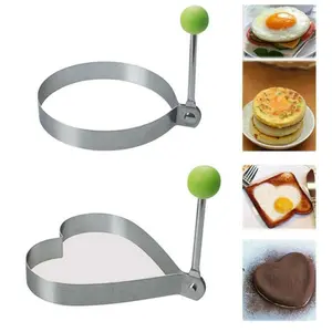 Stainless Steel 5 pc Egg and Pancake Mold Set