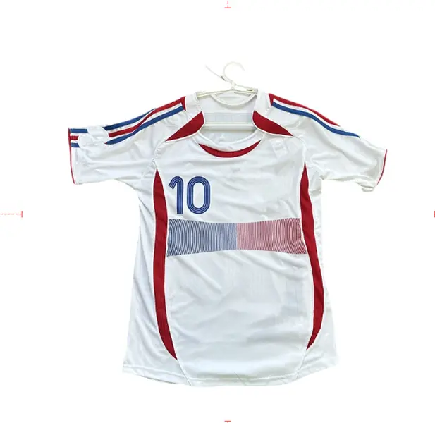 Avosezu 0809 Away Retro White Short Sleeve Soccer Jersey No.7