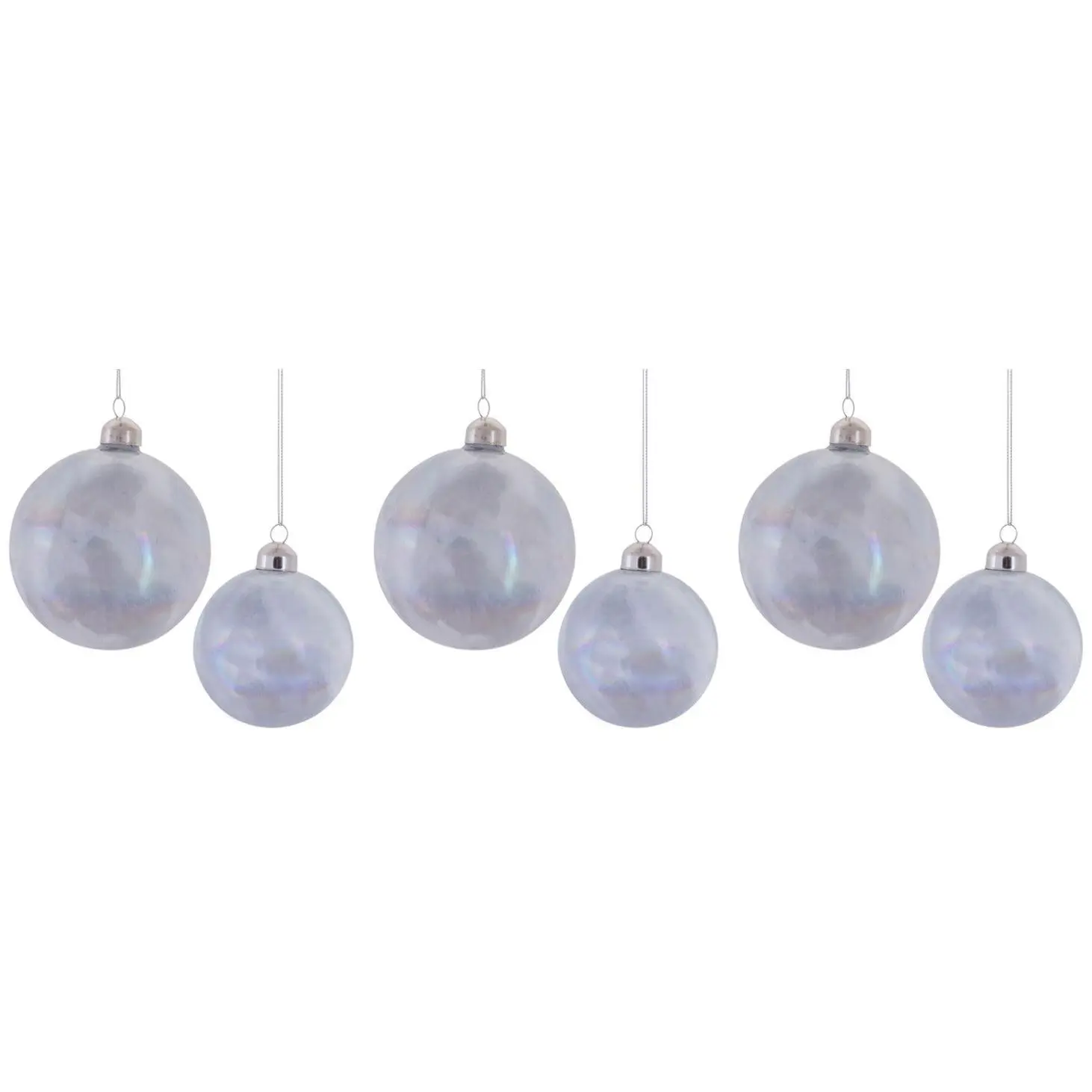 Melrose Irredescent Glass Ball Ornament (Set of 12)