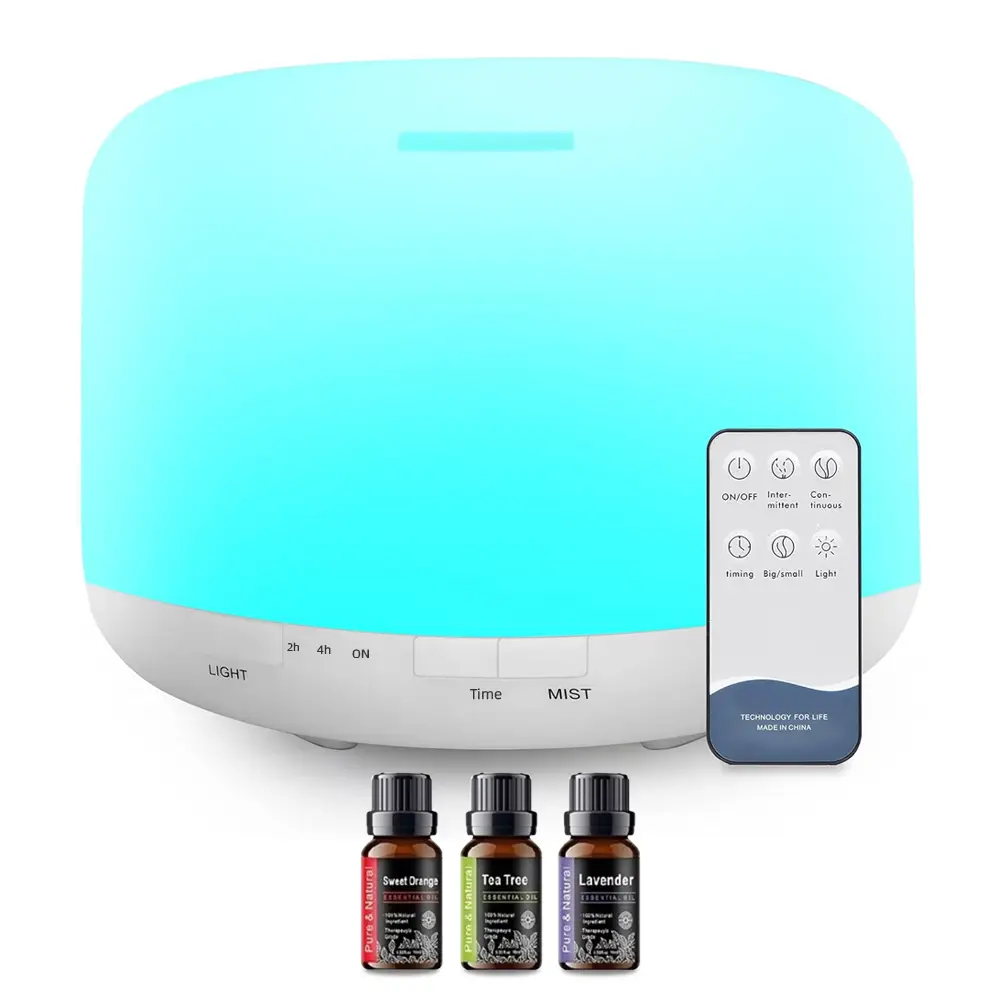 300ml Essential Oil Diffuser with RemoteControl, BPA-Free Ultrasonic Humidifier with 7Color Light,Auto Off Aroma air purifier essential oil aroma dif