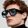 Men's Retro Trendy Casual Square Aviator Sunglasses with Colored Lenses, Lightweight Durable Design for Outdoor Activities, Fashionable Vintage Style Gift, Stylish Framed Sunglasses, Stylish Shades, Trendy Styling Sunglasses