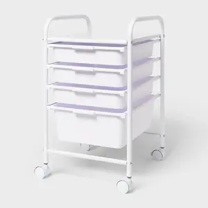 4 Drawer Cart Black - Brightroom