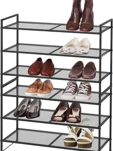 Simple Houseware 3-Tier Stackable Mesh Shoe Rack