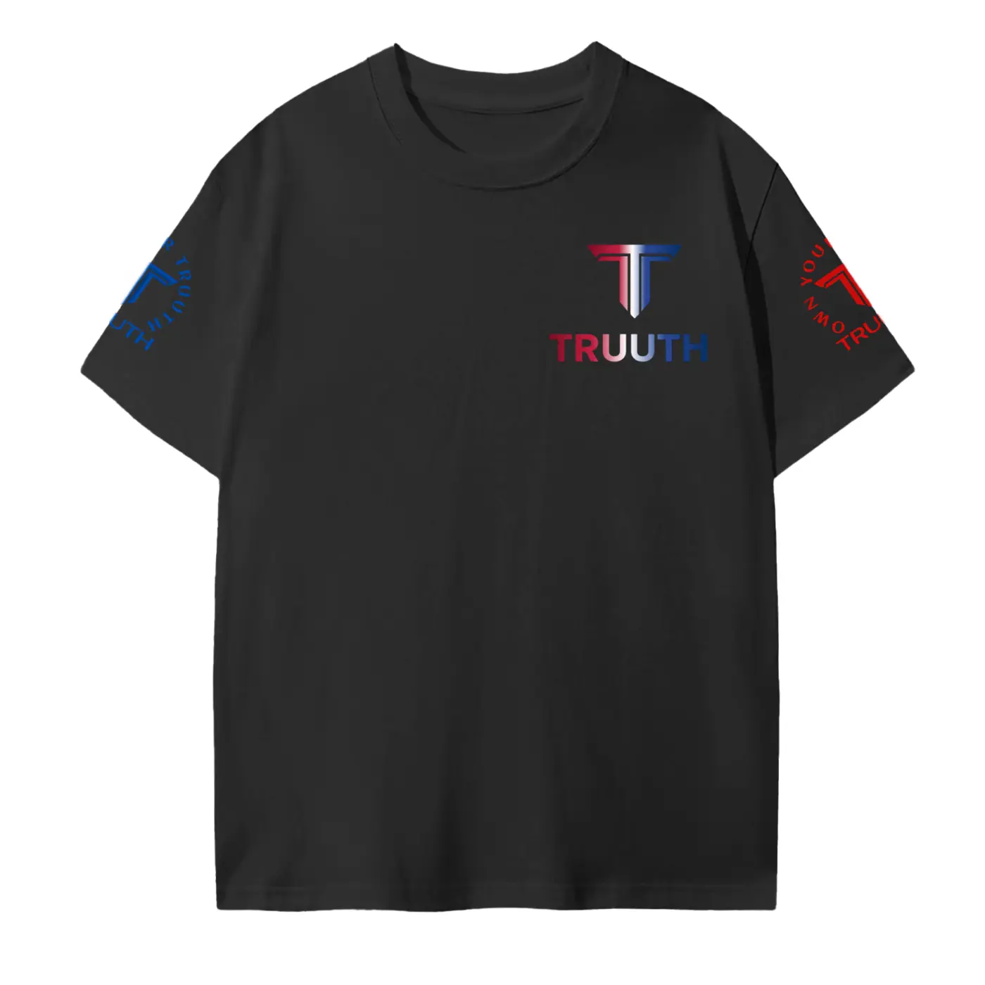 Women's TRUUTH Seamless Cotton Short-Sleeve Round Neck Casual Streetwear Top, Unisex Design