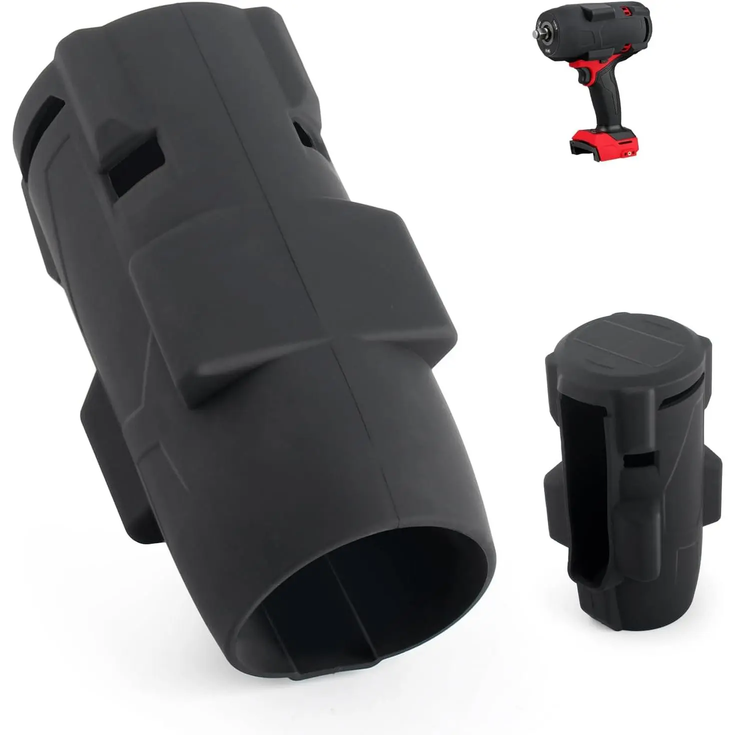 Protective Boot for M18 Fuel 1/2 in High Torque Impact Wrench 2967-20 Protective Boot Compatible with Dewalt DCF921/Milwaukee M18 2967-20 2967-21B 2967-21F 2967-22 Protective Boot