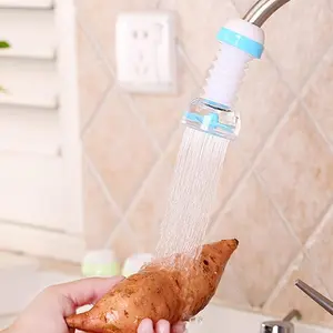 Retractable Kitchen Faucet Extender, Rotatable Water Spray Head, Household Kitchen Vegetable Washing Fruit Splash-proof Shower Faucet Bubbler