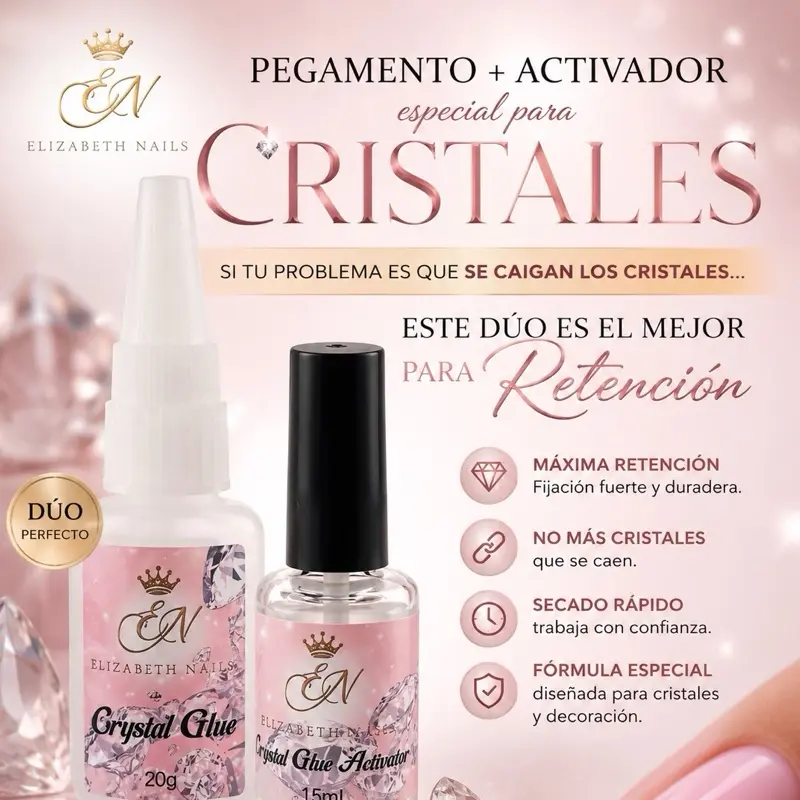 Cristal Glue Nail Care Kit, Professional Manicure Tool Set for Nail Art