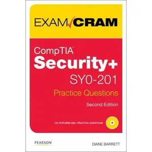 USED-CompTIA Security+ SYO-201 Practice Questions Exam Cram by Diane Barrett (Paperback)