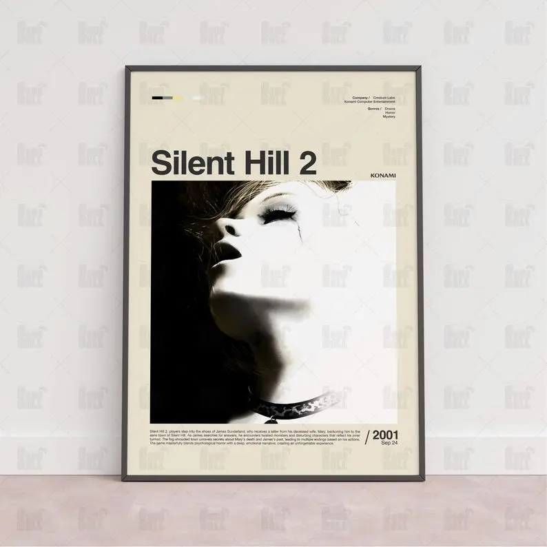 Silent Hill 2 Poster, Gaming Room Poster, Gaming Wall Poster, Gaming Print Poster,Game Gift,Video Games Poster,Gaming