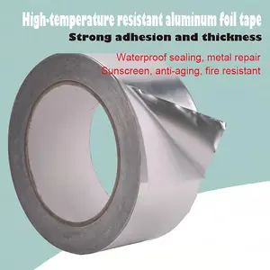 Aluminum Foil Tape, Insulation Adhesive Metal High Heavy Duty Tape, Ductwork, Dryer Vent Aluminum Foil Tape, Insulation Adhesive Metal High Heavy Duty Tape, Ductwork, Dryer Vent