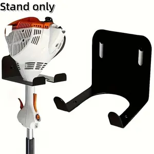 Steel Lawn Mower Wall Mount Rack, Easy Install Garage Organizer, Metal Tool Hook, Ventilated Garden Tool Storage, Yard Tool Rack