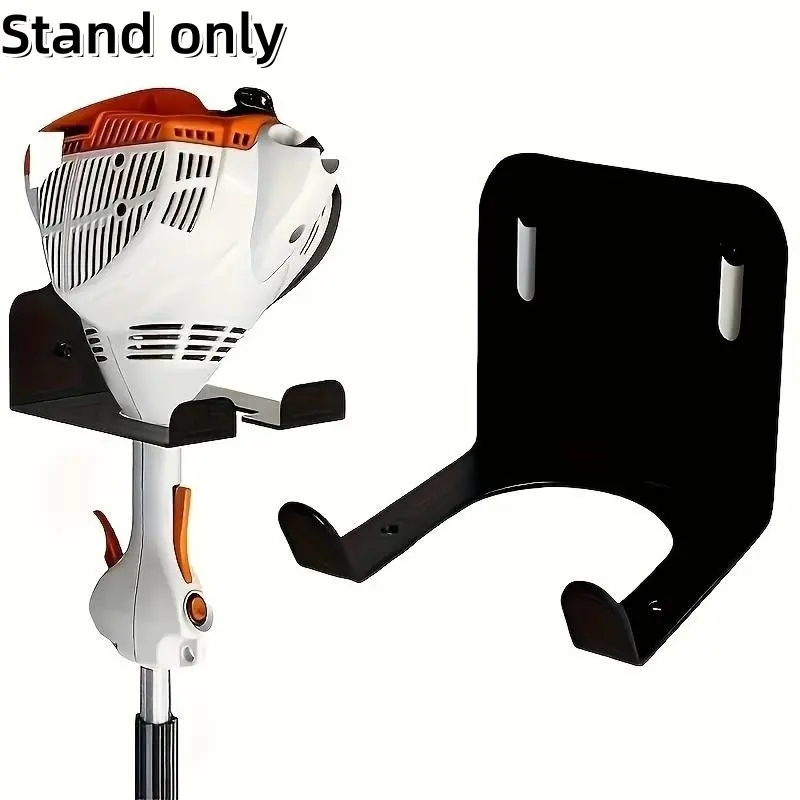 Steel Lawn Mower Wall Mount Rack, Easy Install Garage Organizer, Metal Tool Hook, Ventilated Garden Tool Storage, Yard Tool Rack, Yard Tool Stand