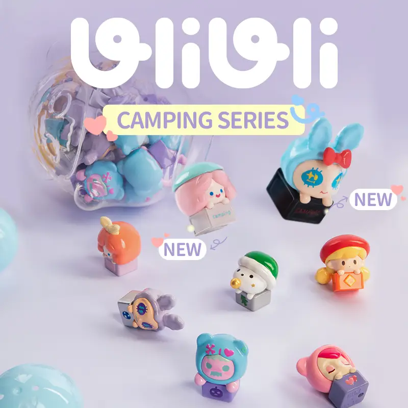 [FINDING UNICORN] Camping Series Uli Uli Blind Box (4 Pcs/Single Box) Cute Figures Desktop Ornament Collectible Toys Birthday Gifts Blindbags Random S