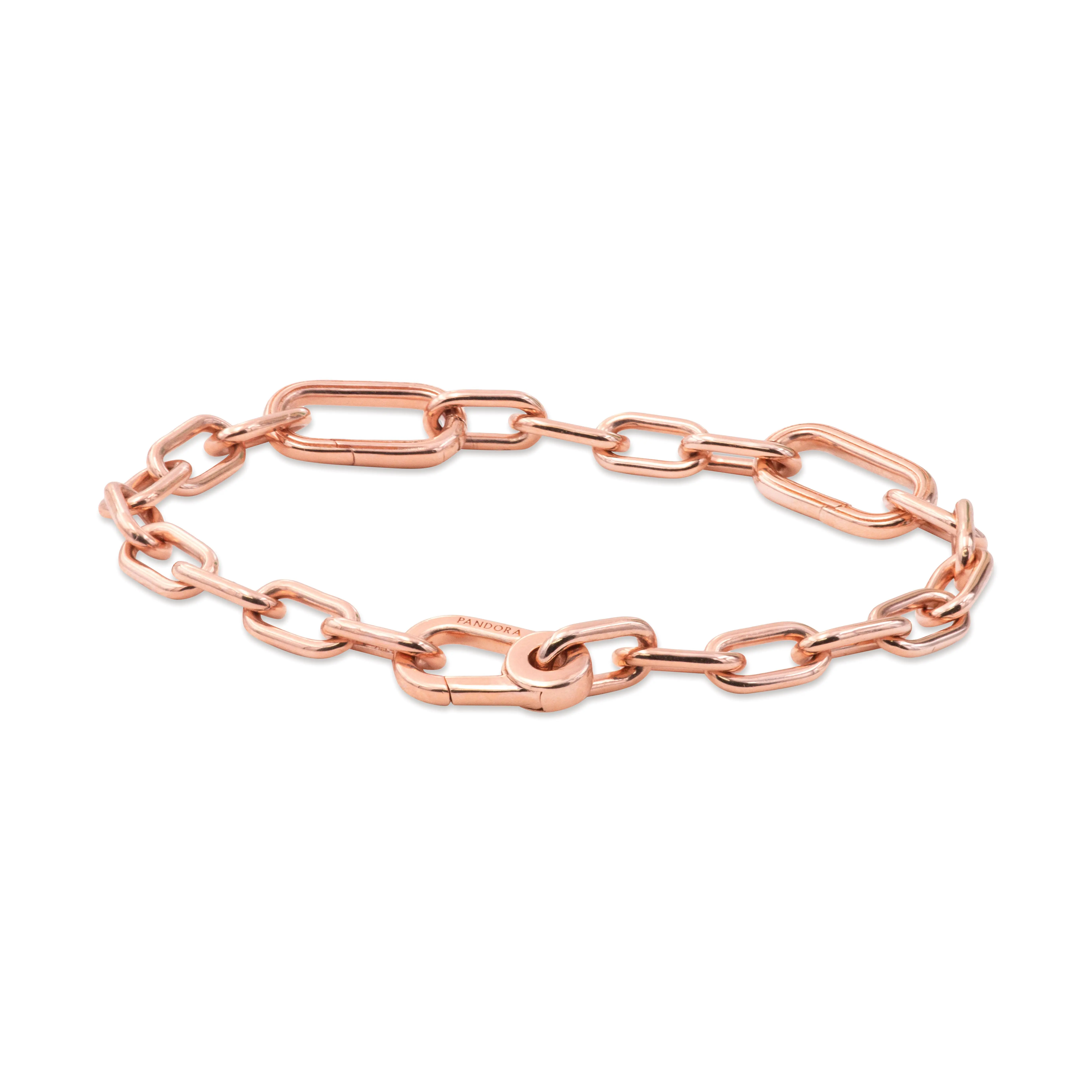 Pandora ME Link Chain Bracelet 14ct Rose Gold-Plated Metal Blend Women's Jewelry 3 589662C00-3