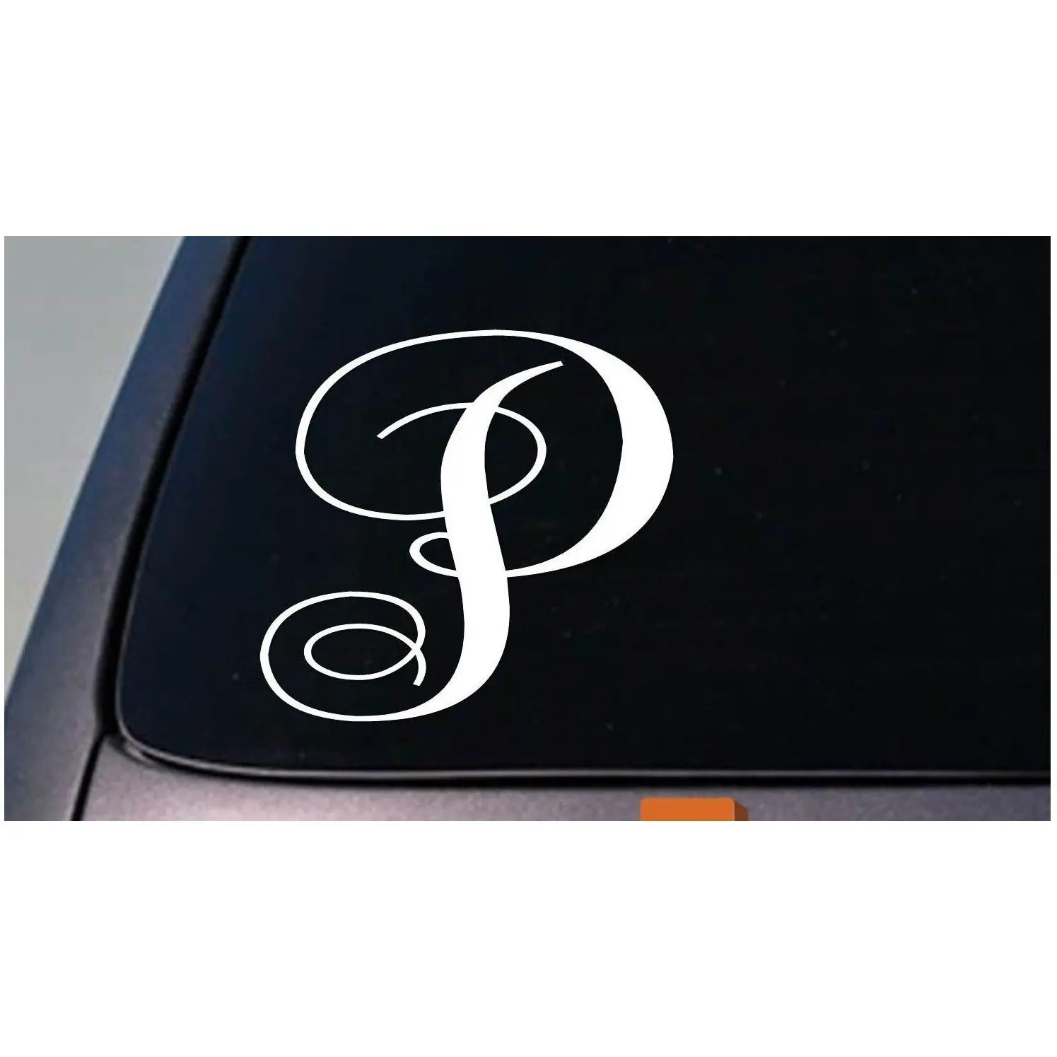 LETTER P 6" monogram sticker decal truck car window teach craft initials *D787*