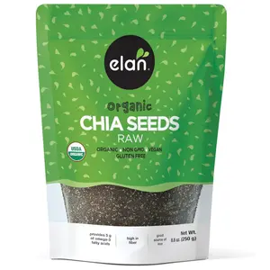 Organic Chia Seeds, 8.8 oz, Natural Raw Black Chia Seeds, Plant-Based, Non-GMO, Vegan, Gluten-Free, Kosher, Gels Easily, Superfood
