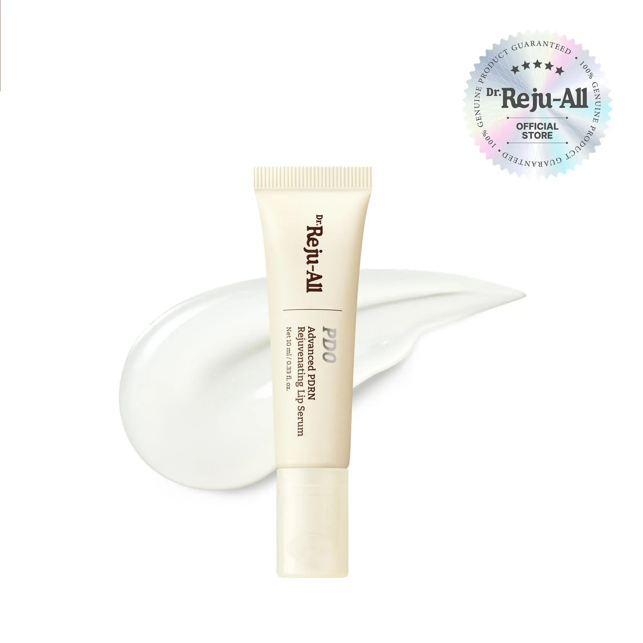 Dr.Reju-All PDRN Rejuvenating Lip Serum 0.3oz, Lipozip PDRN Hydrating Lip Balm with Hibiscus & Lactic Acid, Exfoliate Dry Lips for Smooth Dewy Glossy Finish