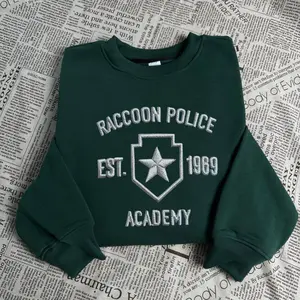 Resident Evil Embroidered Sweatshirt, Umbrella Corporation Hoodie, Leon Kennedy Shirt, Horror Game Merch, Gamer Gift