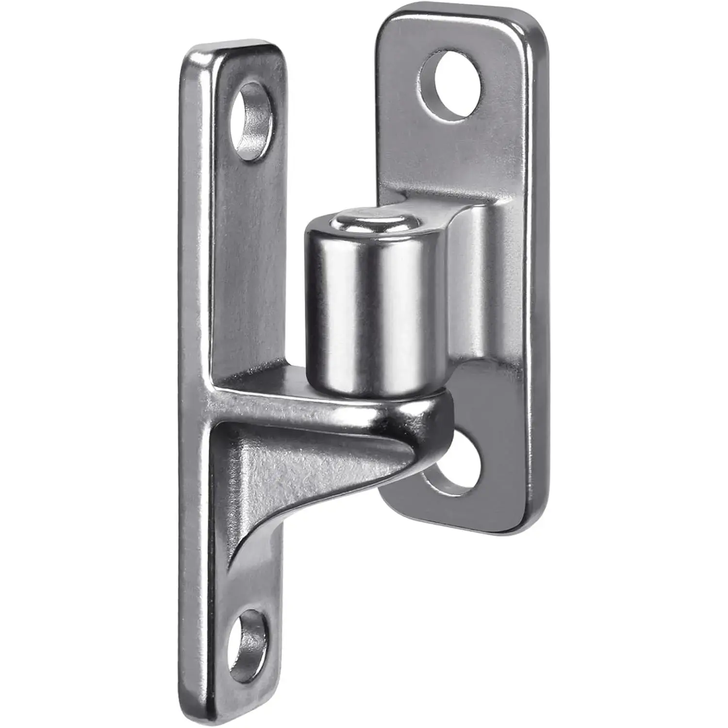 2 Pack 304 Stainless Steel Heavy Duty Gate Hinges - 5/8" Pin Wall Mount Hinge Pack, 1-Piece Casting Fence Gates & Farm Chain Link Fence Hardware