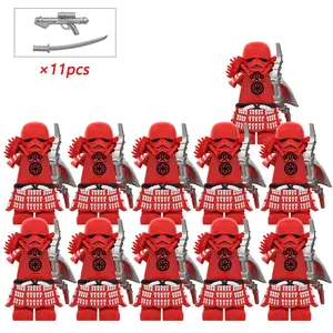 ​​Samurai Trooper Building Block Minifigure 11Pcs Safe Non-Toxic ABS, Compatible with Major Blocks, Intricate Armor Design popular