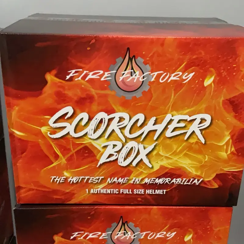 1 Box Sports Collectibles Memorabilia Break - Fire Factory Authentic Helmet