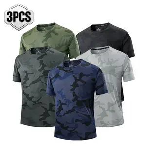 In 2026, the new quick-drying mesh in summer, the new short-sleeved short T sports, running and fitness quick-drying outdoor short-sleeved men's models.