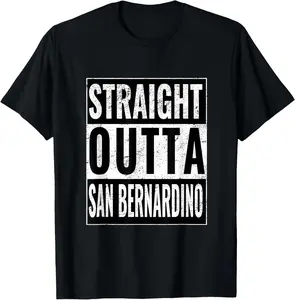 100% cotton Unisex Straight Outta San Bernardino - Straight Out San Bernardino T-Shirt