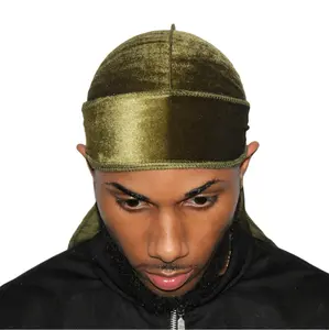 Olive Velvet Durag