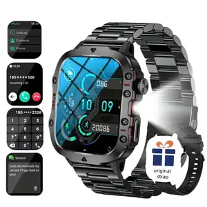 Ideal Birthday Gift Smart Watch 2026 New Unisex Wireless Calling Step Tracker Fitness Modes Sitting Reminder Message Push Weather Update Alarm Remote Music Control