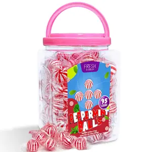 Fresh Finest Mint Balls Hard Candy - Classic Peppermint Flavor. 95 Count Bulk (950g) of Peppermint-Flavored Candies.