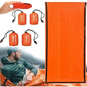 Portable Emergency Insulated Sleeping Bag Set, Compact Camping Sleep Mat, Outdoor Camp Hiking Survival Gear, Lightweight Warm Shelter, Outdoor Camping Equipment