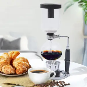 Siphon Coffee Maker, Glass, Vacuum, 3 Cups (360 ml), Breakfast Coffee, Delicate Coffee Siphon Coffee Maker, Glass, Vacuum, 3 Cups (360 ml), Breakfast Coffee, Delicate Coffee