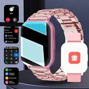 Unisex Smartwatch for Daily Life, Wireless Connection & Call Function, Pedometer & Calorie Tracking, Multiple Sports Modes, Sedentary Reminder & Message