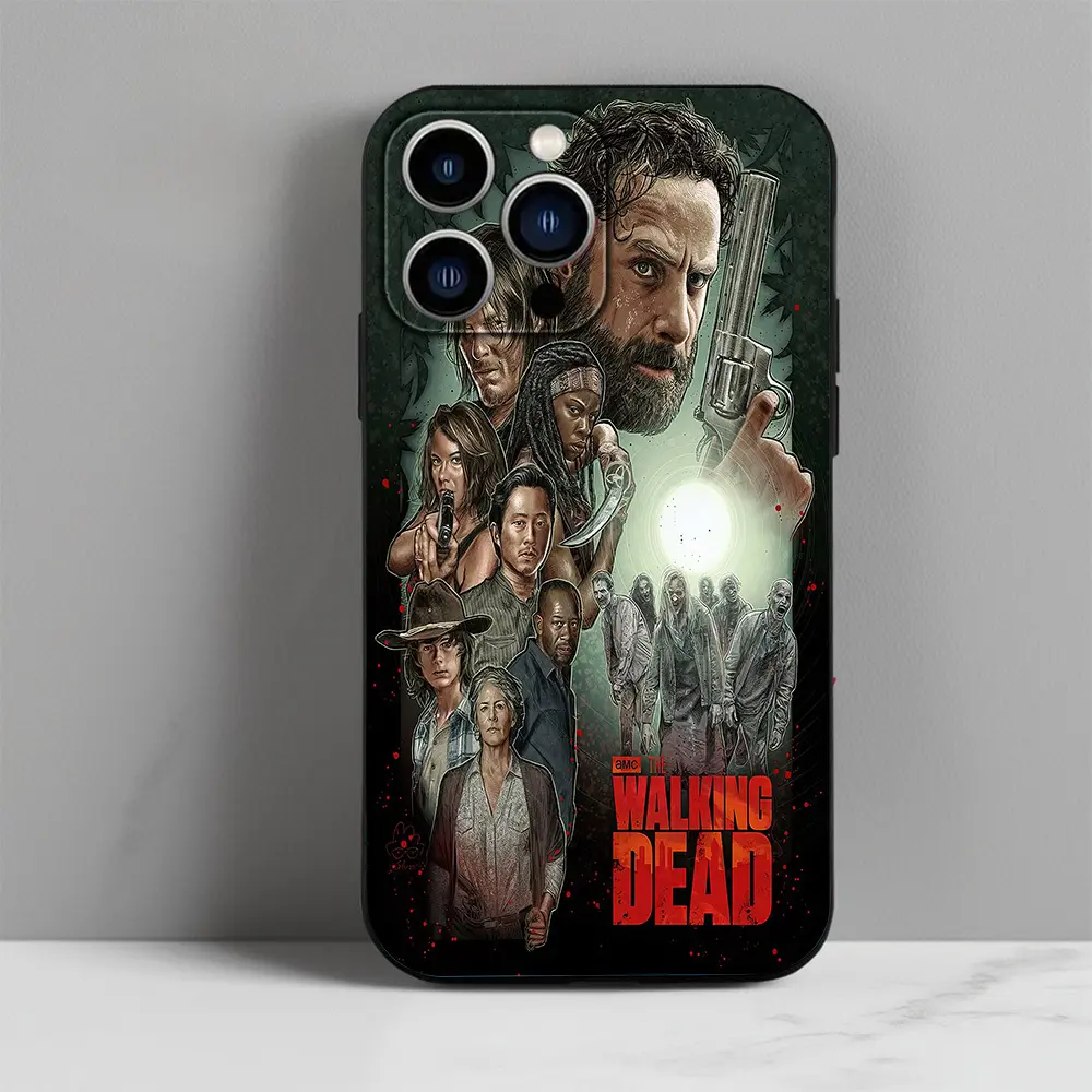 TV The W-Walking Dead TPU phone Case Compatible with iPhone 17/16/15/14/13/12/11/Pro/ProMax/Plus/17Air/Xsmax/16E, for Samsung S25/S24/S23/S22, Shockproof Durable, Anti Fall Soft TPU Back Cover, Uv Printed, Daily Use, gift for Halloween
