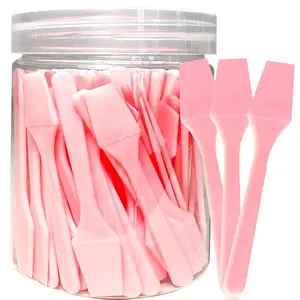 100 Pcs Cosmetic Spatulas for Mixing Creams and Skincare, Small Plastic Makeup Applicator for Crafts and Scraping Jars